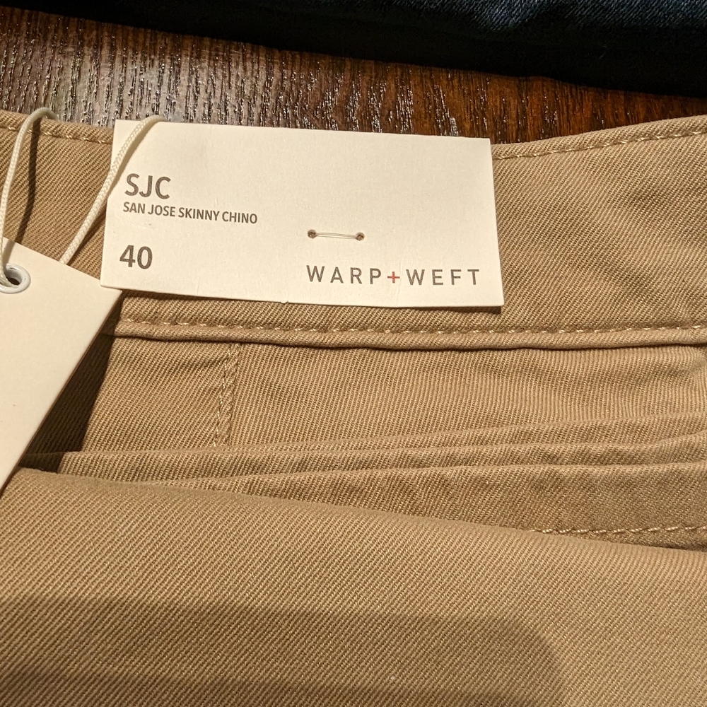 Men's Warp and Weft Chinos 40x32